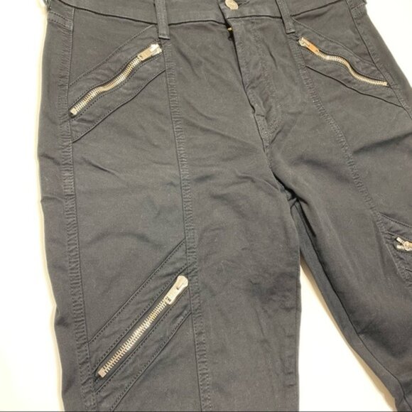 7 for all mankind zipper embellished skinny jeans - Picture 3 of 9